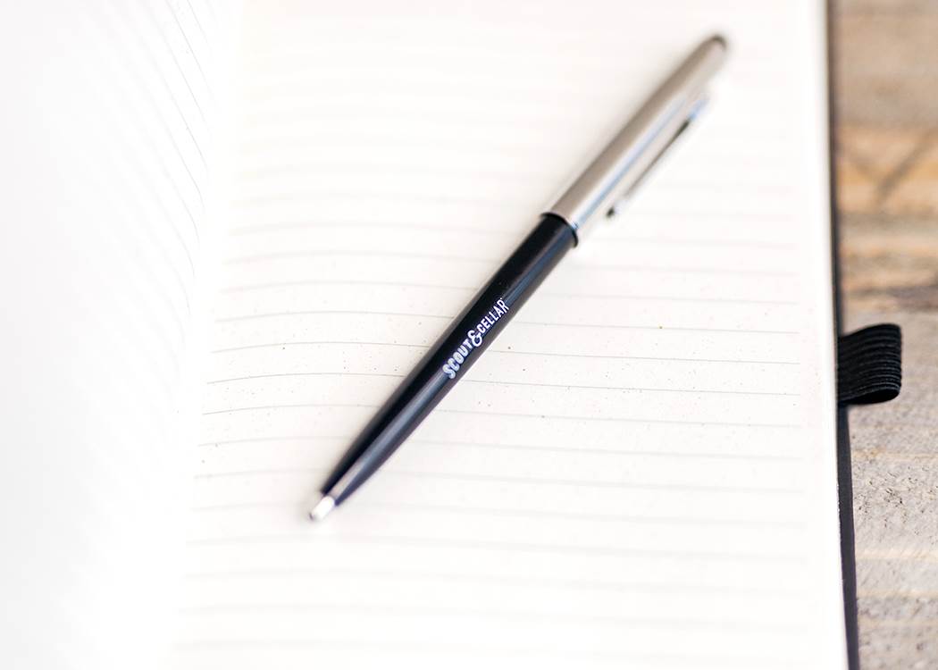 Black pen with Stylus
